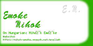 emoke mihok business card